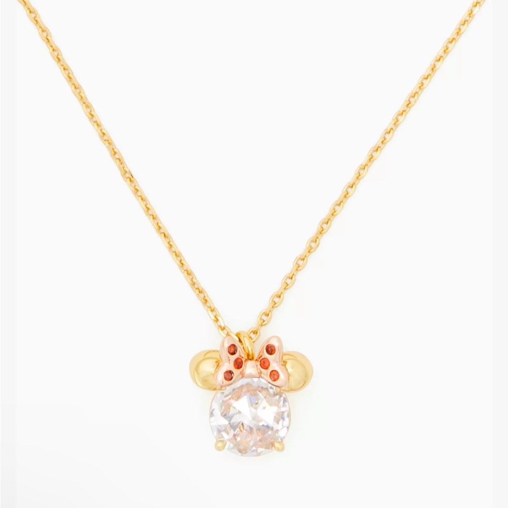 Disney X Kate Spade New York Minnie Clear Pendant Necklace